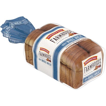 Pepperidge Farm Farmhouse 100% Whole Wheat Bread, 24 Ounce Loaf