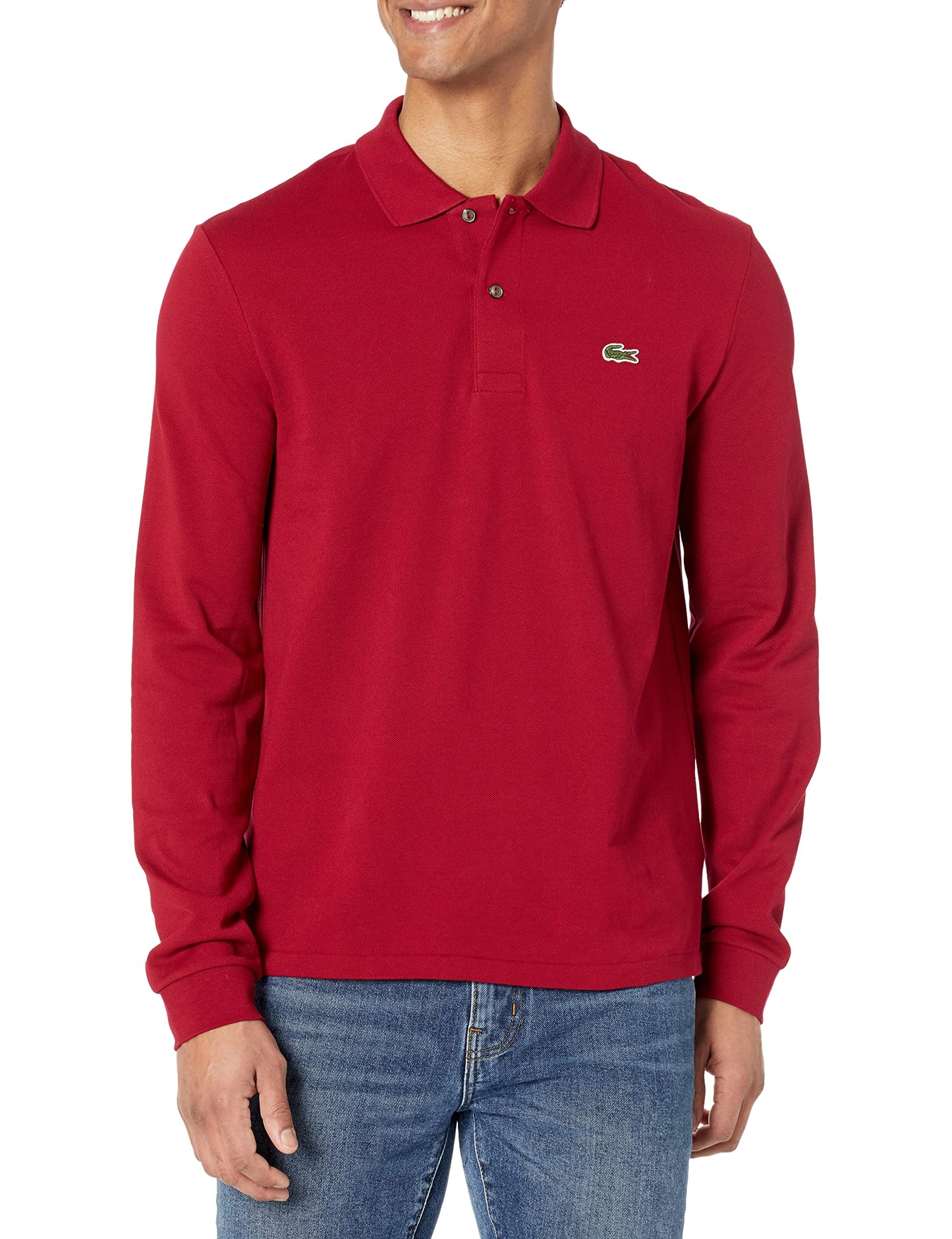 Lacoste Mens Classic Long Sleeve Pique Polo Shirt