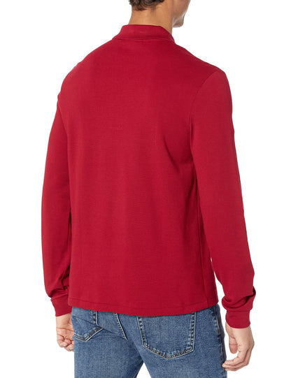 Lacoste Mens Classic Long Sleeve Pique Polo Shirt