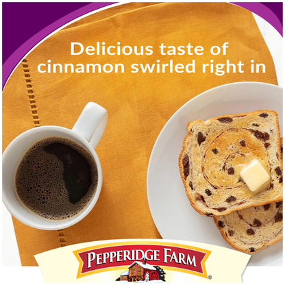 Pepperidge Farm Raisin Cinnamon Swirl Breakfast Bread, 16 Oz Loaf
