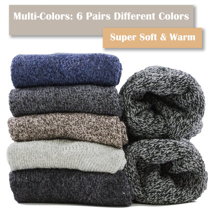 Men Wool Merino Winter Thermal Boot Thick Insulated Heated Socks For Heavy Duty Cold Weather Outdoor Activities Size 10-13